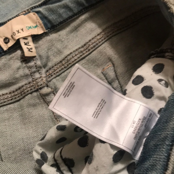 ROXY denim 13/31 polka dot pockets new - Picture 7 of 11